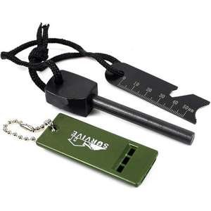 אבן אש + משרוקית מקצועיים ICAMP SURVIVE