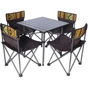 סט שולחן ו־4 כסאות Playa מתקפל