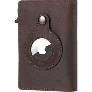 ארנק קפיץ SSL™ Apple AirTag Popup Camel Mountain חום כהה