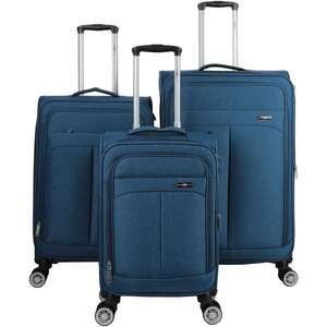 סט מזוודות Brooklyn Swiss Royal כחול ג'ינס
