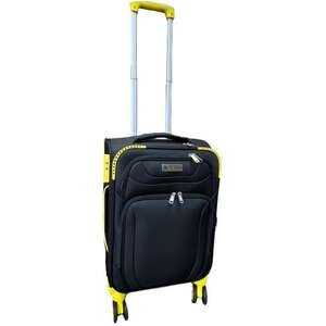 מזוודת טרולי 20״ בד Napolitano Camel Mountain שחור/צהוב