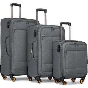 סט מזוודות בד Primo 20+26+30 Camel Mountain אפור בהיר