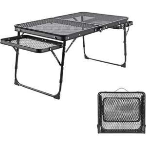 שולחן קמפינג מתקפל Fenix 70 ס״מ ICAMP שחור