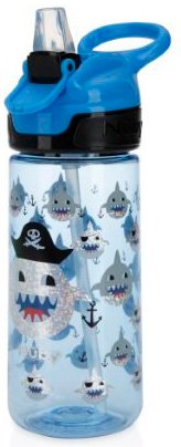 בקבוק לשתייה עם פיית סיליקון נשלפת 540 מ''ל בנים מבית Nuby - צבע כחול