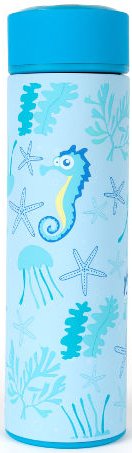 תרמוס מעוצב לשמירה על מים קרים או חמים בנפח 0.5 ליטר מבית Penguin - דגם ג'ונגל ים