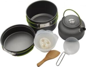 סט בישול לשטח עם קומקום 0.8 ליטר לשלושה אנשים - I-CAMP ATLAS