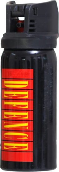 גז פלפל 55 גרם להגנה עצמית Defense Self Defense - צבע שחור