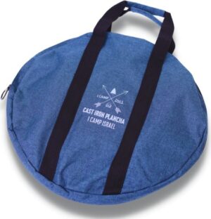 תיק נשיאה לפלנצ'ת מדורה ברזל יצוק מבית I-CAMP - צבע כחול ג'ינס