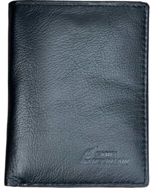 ארנק עור נאפה 9 תאים RFID דגם Marco v2 מבית Camel Mountain - צבע שחור