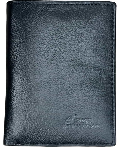 ארנק עור נאפה 9 תאים RFID דגם Marco v2 מבית Camel Mountain - צבע שחור