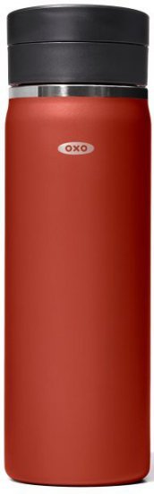 בקבוק שתייה תרמי 590 מ”ל מבית OXO - צבע טרה קוטה