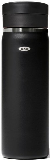 בקבוק שתייה תרמי 590 מ”ל מבית OXO - צבע שחור
