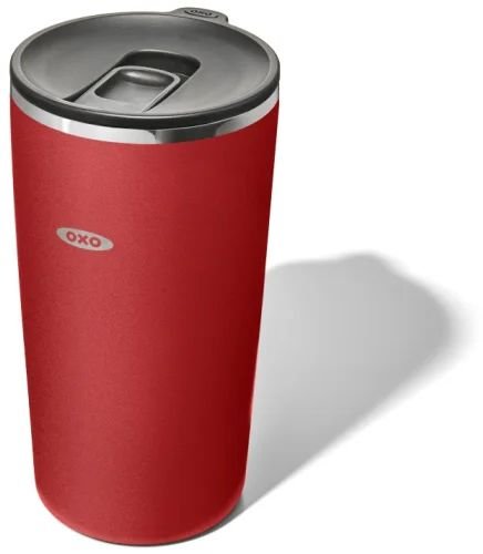כוס תרמית עם סגירה קלה 475 מ”ל מבית OXO - צבע בורדו