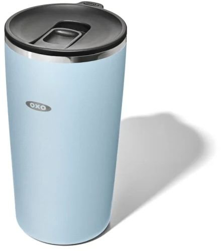כוס תרמית עם סגירה קלה 475 מ”ל מבית OXO - צבע כחול בהיר