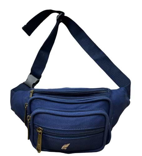 פאוץ' עם הרבה תאים דגם Scarlett Canvas מבית Camel Mountain - צבע כחול