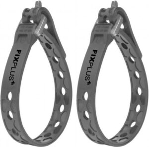 זוג רצועות קשירה ואבטחה 23 ס''מ מבית FIXPLUS - צבע אפור