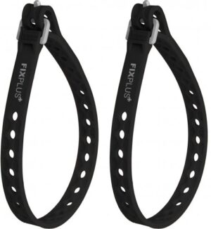 זוג רצועות קשירה ואבטחה 30 ס''מ מבית FIXPLUS - צבע שחור