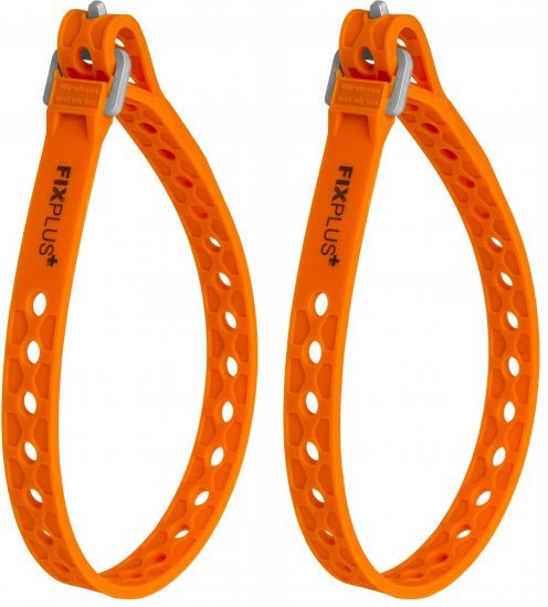 זוג רצועות קשירה ואבטחה 30 ס''מ מבית FIXPLUS - צבע כתום