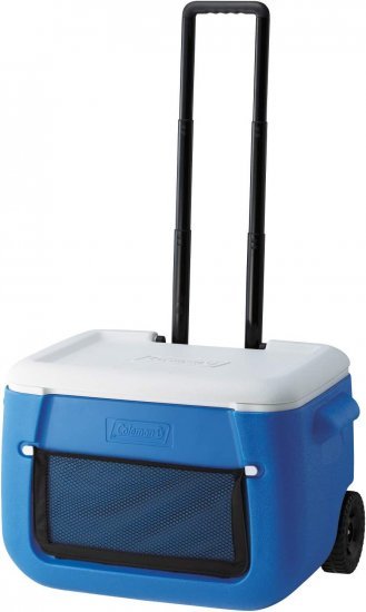 269655_b_1.jpg צידנית על גלגלים 47 ליטר Poly-lite מבית Coleman - צבע כחול