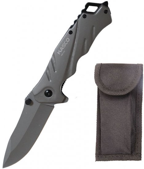 אולר מתקפל מנירוסטה + נרתיק Kasco