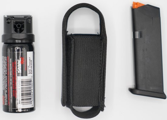 נרתיק נשיאה לתרסיס פלפל 55 גרם מבית Defense - צבע שחור