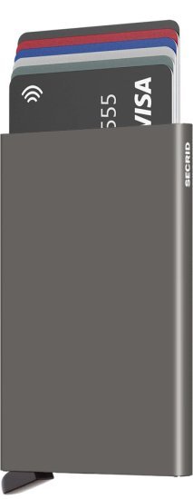 ארנק כרטיסים בעל הגנת RFID / NFC דגם Secrid Cardprotector - צבע אפור אדמה