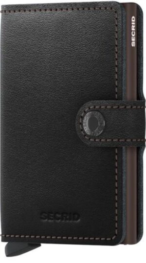 ארנק עור קומפקטי בעל הגנת Secrid Miniwallet RFID - צבע שחור וחום