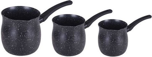 מארז 3 פינג'אנים 1.3/0.9 / 0.5 ליטר סדרת Coffee Collection מבית Food Appeal - צבע שחור