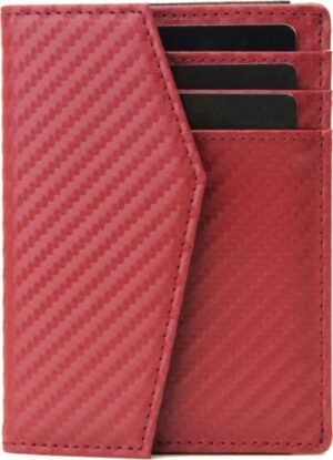 ארנק כרטיסים תומך RFID דגם Lolipop מבית Camel Mountain - צבע אדום