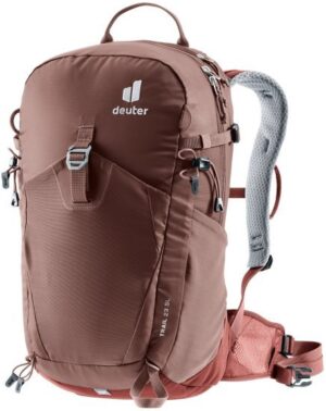 תיק גב לנשים 23 ליטר דגם Deuter Trail - צבע חום אדום