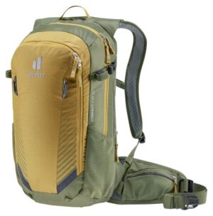 תיק גב לאופניים 14+5 ליטר דגם Deuter Compact EXP - צבע חרדל / חאקי