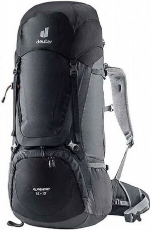 תיק גב מוצ'ילה 75+10 ליטר דגם Deuter Alpamayo - צבע שחור / גרפיט