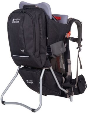 מנשא גב מקצועי דגם YAK 1 מבית Wipha - צבע אפור / שחור