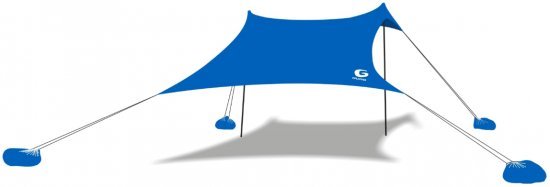 ציליית חוף 3.6x6 מ' מבית Guro - צבע כחול