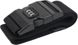 רצועת מזוודה דגם The Bolt Platinum מבית Camel Mountain - צבע שחור