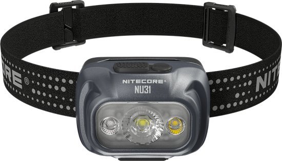 פנס ראש דגם NU31 עמיד למים IP66 מבית Nitecore - צבע שחור