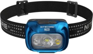 פנס ראש דגם NU31 עמיד למים IP66 מבית Nitecore - צבע כחול