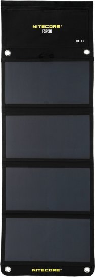 פאנל טעינה סולארי קומפקטי מתקפל בהספק 30W דגם FSP30 מבית Nitecore