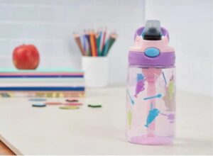 בקבוק שתיה לילדים דגם Gizmo Easy Clean מבית Contigo - צבע סגול-ורוד שייקים - 420 מ''ל