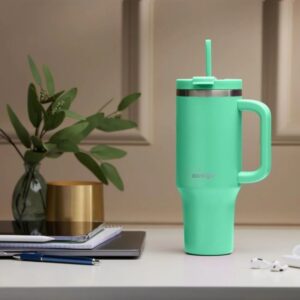 כוס שתיה תרמית עם קש דגם Streeterville מבית Contigo - צבע טורקיז - 1200 מ''ל