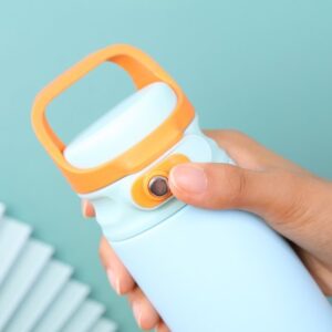 בקבוק שתייה תרמי דגם Refresh Steel מבית B-COOK - נפח 450 מ''ל - צבע כחול בהיר