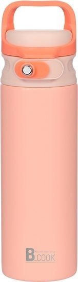 בקבוק שתייה תרמי דגם Refresh Steel מבית B-COOK - נפח 450 מ''ל - צבע אפרסק