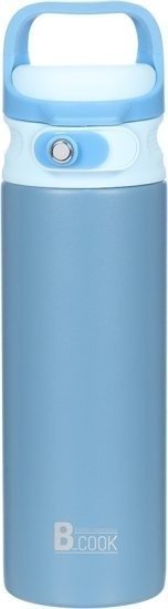 בקבוק שתייה תרמי דגם Refresh Steel מבית B-COOK - נפח 450 מ''ל - צבע כחול שמיים