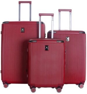 סט מזוודות קשיחות 20+24+28 אינץ' דגם MLS600 מבית Miracase - צבע אדום