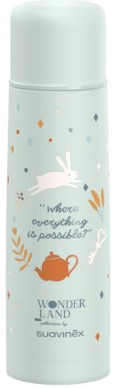 תרמוס לנוזלים בנפח 500 מ''ל מקולקציית Wonderland מבית Suavinex - צבע ירוק