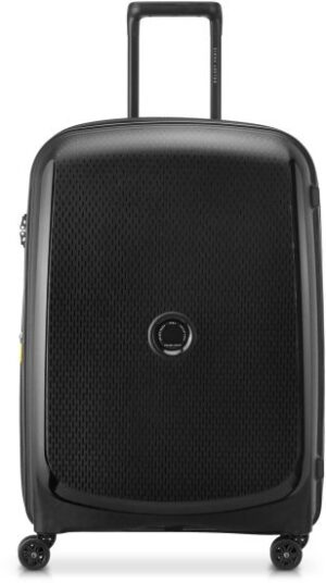 מזוודת טרולי קשיחה מתרחבת 25 אינץ' דגם Belmont Plus מבית Delsey Paris - צבע שחור