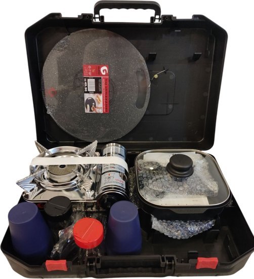 ערכת בישול לשטח ל-6 סועדים דגם GUS159 מבית Guro - צבע כחול