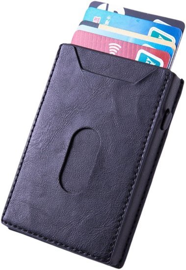 ארנק כרטיסים נשלף RFID דגם Series Popup מבית Camel Mountain - צבע שחור