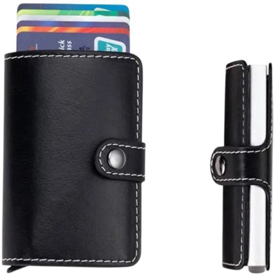 ארנק כרטיסים נשלף RFID דגם Element מבית Camel Mountain - צבע שחור