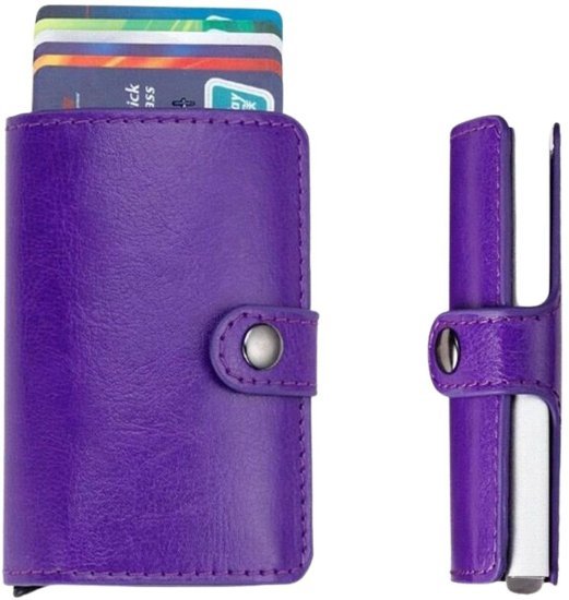 ארנק כרטיסים נשלף RFID דגם Element מבית Camel Mountain - צבע סגול